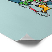 Funny pguin rock poster (Hoek)