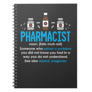 Funny Pharmacist Definition Pharmacy Employee Notitieboek