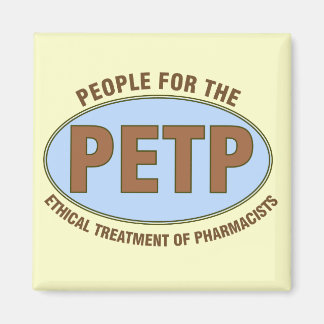 Funny Pharmacist geeft unieke "PETP"-ontwerp Magneet