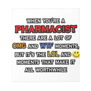Funny Pharmacist ... OMG WTF LOL Notitieblok