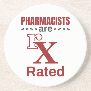 Funny Pharmacists zijn rX-gecertificeerd Zandsteen Onderzetter