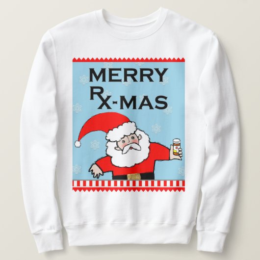 Funny Pharmist Sweatshirt de Noël (Design devant)