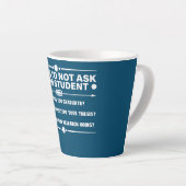 Funny PhD Doctorate Dissertation Doctor Degree Latte Mok (Rechterhoek)