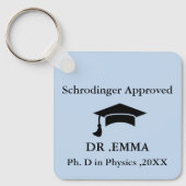 Funny PhD Keychain Field Specific (Voorkant)