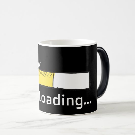Funny Phd loading mug Magische Mok (Voorkant rechts)