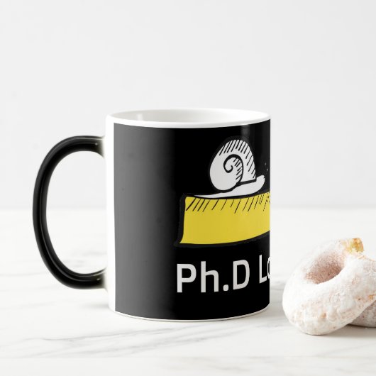Funny Phd loading mug Magische Mok (Met donut)