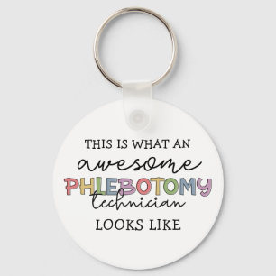 Funny Phlebotomy Technicia geweldige PBT Sleutelhanger