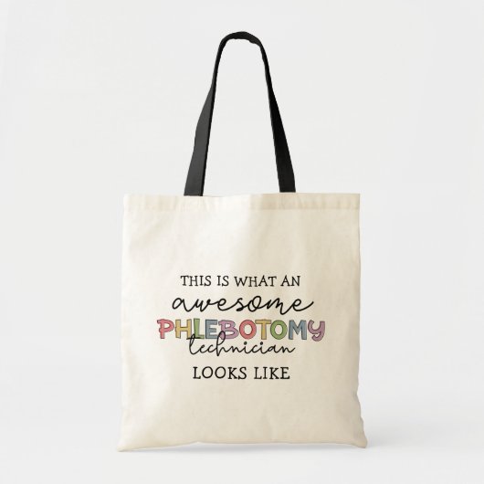 Funny Phlebotomy Technicia geweldige PBT Tote Bag (Voorkant)
