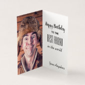 Funny Photo Birthday Kaart (Binnen)