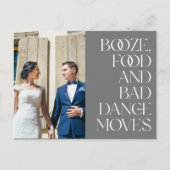 Funny Photo Mariage carte postale Merci (Devant)