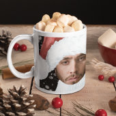 Funny Photo Personalized Kerstmis Extra Grote Beker