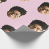 Funny Photo Unique Personalized Boyfriend Cadeaupapier (Hoek)