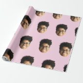 Funny Photo Unique Personalized Boyfriend Cadeaupapier (Uitgerold)