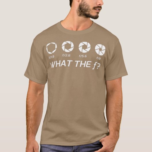Funny Photography Aperture FStops T-shirt (Voorkant)