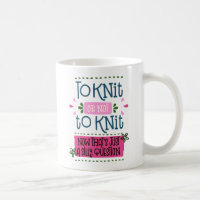 Funny Phrase op Knit of niet op Knit..Roze