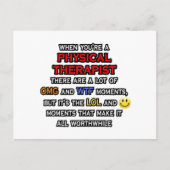 Funny Physical Therapist ... OMG WTF LOL Briefkaart (Voorkant)