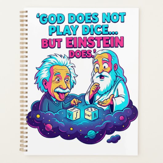 Funny Physics Agenda - Einstein Plays Dice - Scien (Devant)