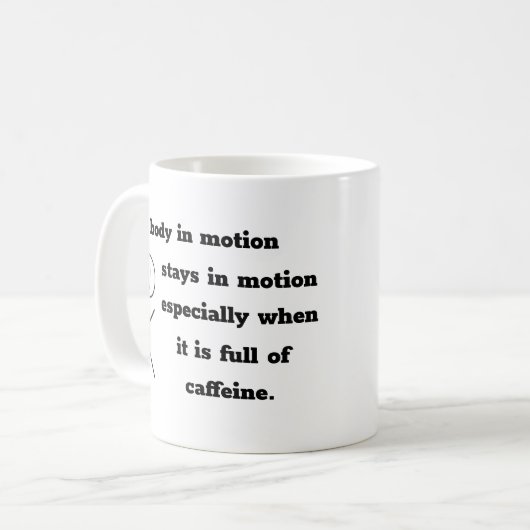 Funny Physics Coffee Mok (Voorkant links)