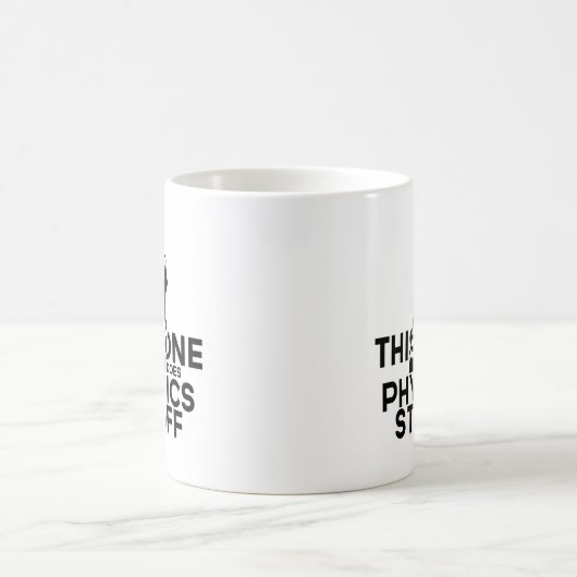 Funny Physics Coffee Mok -  doet natuurkunde (Center)