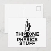 Funny Physics -  deze doet natuurkunde Briefkaart (Voorkant / Achterkant)