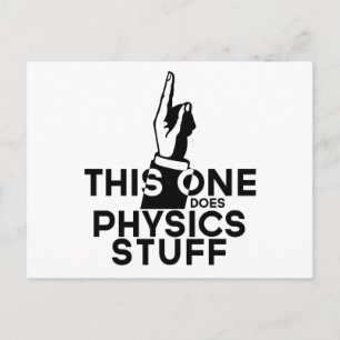 Funny Physics -  deze doet natuurkunde Briefkaart
