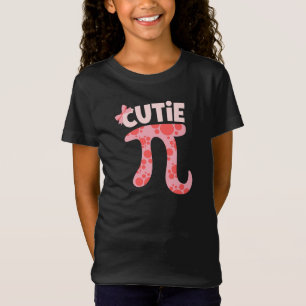 Funny Pi dag 14 maart leuke roze boog wiskunde woo T-shirt