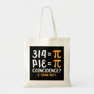 Funny Pi Day Pie Wiskunde Teachers Shirten Pi Symb Tote Bag