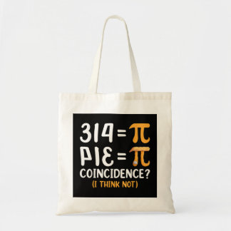 Funny Pi Day Pie Wiskunde Teachers Shirten Pi Symb Tote Bag