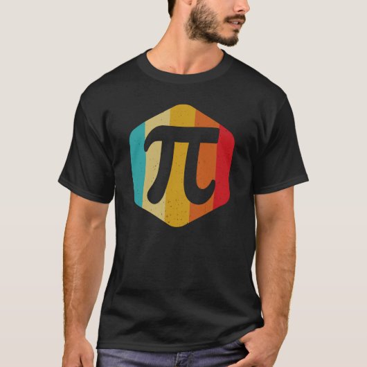 Funny Pi Day  Retro Nerd Geek Wiskunde Pie 3.14 T-shirt (Voorkant)