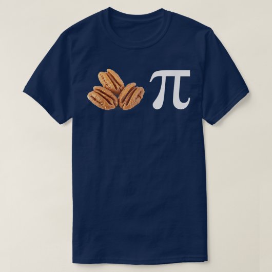 Funny Pi Day Wiskunde Pecan Pie T-Shirt Mathematic (Design voorkant)