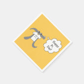 Funny Pi Guy - Happy Pi Day Paper Napkins Servetten (Hoek)