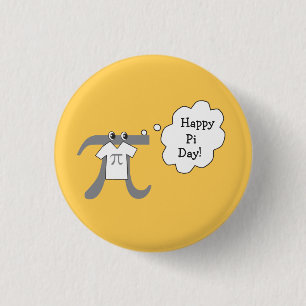 Funny Pi Guy - Happy Pi Day Ronde Button 3,2 Cm