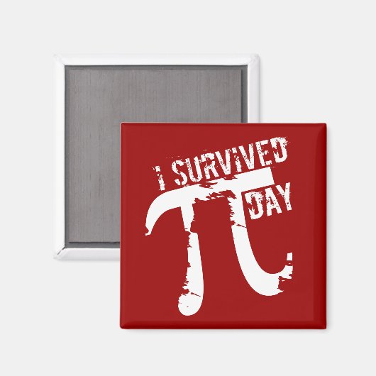 Funny Pi - J'ai survécu Pi Day © Magnet (Recto/Verso)