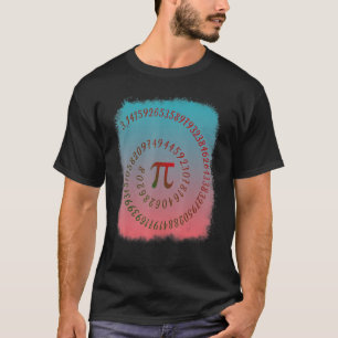 Funny Pi Spiral 3 14 Symbool Wiskunde leraar stude T-shirt