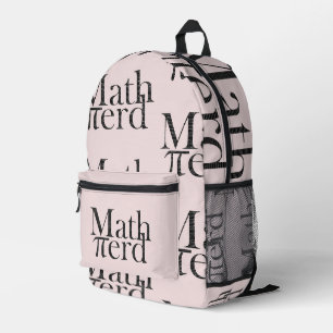Funny Pi Wiskunde Nerd Science Teacher Bord Pink Bedrukte Rugzak
