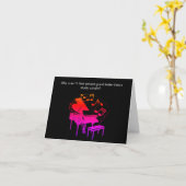 Funny Piano Joke Birthday Kaart (Gele Bloem)