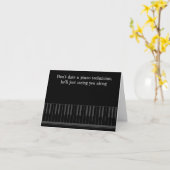 Funny Piano Joke Carte d'anniversaire (Fleur jaune)
