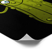 Funny Pickle Design voor mannen Cucumber Dancin Poster (Hoek)