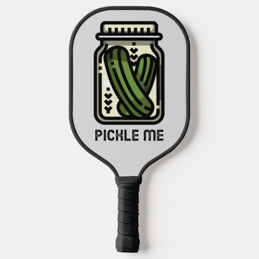 Funny Pickle me Jar van Pickles Pickleball Paddle (Achterkant)