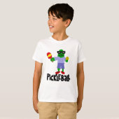 Funny Pickle met Pickleball Paddle T-shirt (Voorkant volledig)