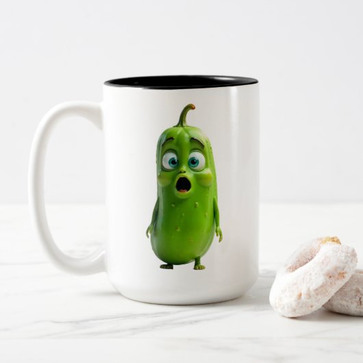 Funny Pickle Mug (Avec donut)