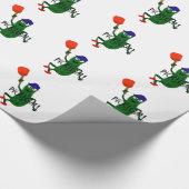 Funny Pickle Spelling Pickleball Cadeaupapier (Hoek)