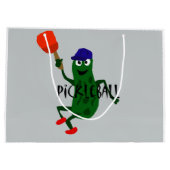 Funny Pickle Spelling Pickleball Large Cadeautasje (Achterkant)