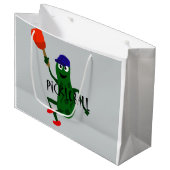 Funny Pickle Spelling Pickleball Large Cadeautasje (Voorkant Gekanteld)