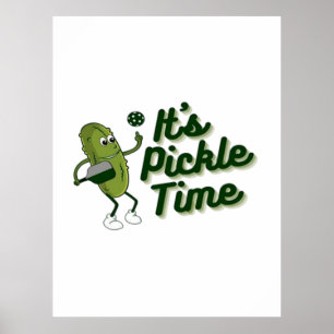 Funny Pickle Spelling Pickleball Poster
