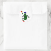 Funny Pickle Spelling Pickleball Ronde Sticker (Tas)