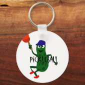 Funny Pickle Spelling Pickleball Sleutelhanger (Voorkant)