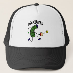 Funny Pickle Spelling Pickleball Trucker Pet