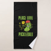 Funny Pickleball (Serviette de bain)