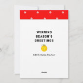 Funny Pickleball carte de Noël (Dos)